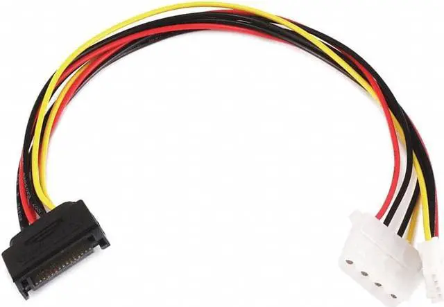 Alt view image 2 of 6 - MonoPrice 7642 12inch SATA 15pin Male to 4pin Molex and 4pin Power Cable