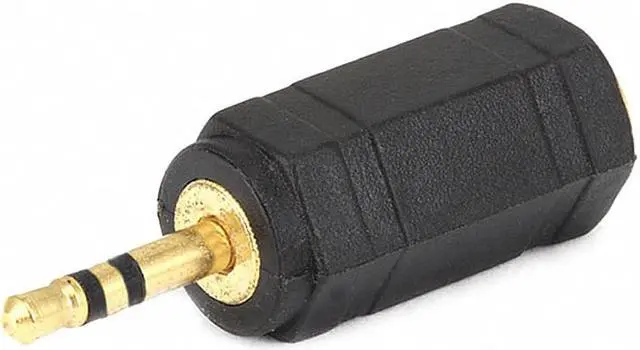 Alt view image 3 of 3 - Monoprice 2-Port 2.5mm and 3.5mm Audio Audio Adapter, Black Black   7126
