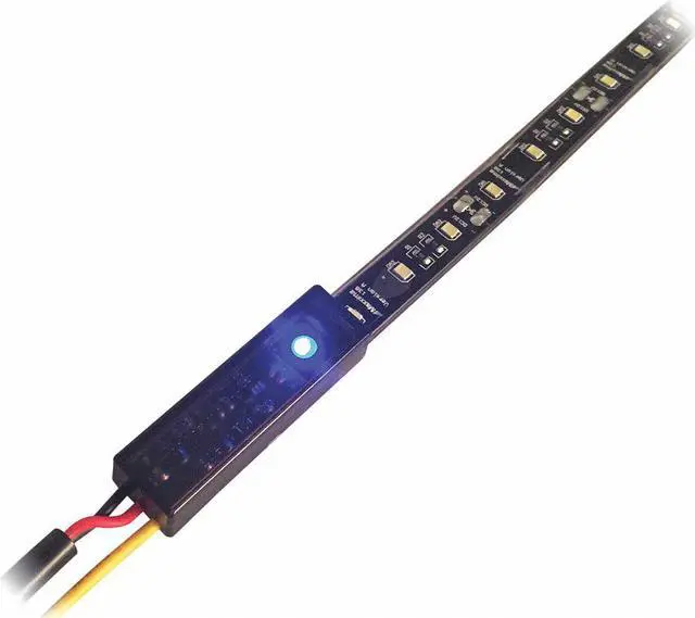 Main image of Flexible Strip Lighting, 24" L X 1/4" W X 1/2", High Bond Tape Mounting, White