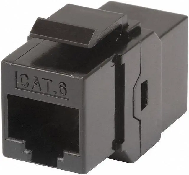 Alt view image 3 of 10 - Monoprice 8P8C RJ45 Cat6 Inline Coupler Type Keystone Jack, Black