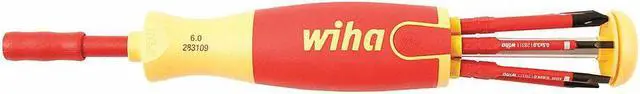 Main image of Wiha Tools Insulated Multi-Bit Screwdriver Insulated VDE Materials 28393