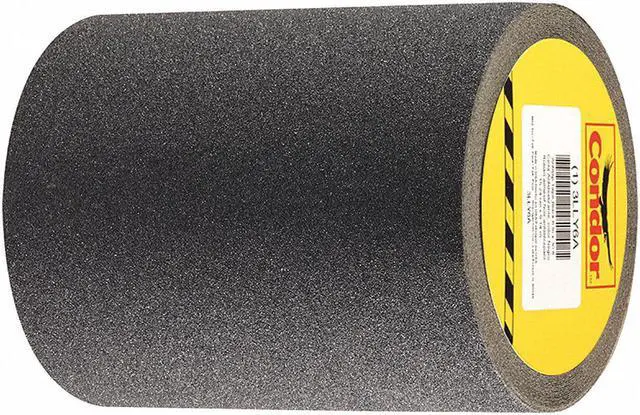 Main image of CONDOR GRAN13519 Anti-Slip Tape Grit Mineral 80 Grit Size, Black, 6" W x 30 ft.