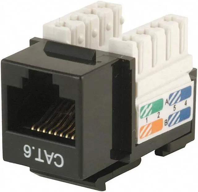 Alt view image 5 of 11 - Monoprice Cat5e Punch Down Keystone Jack - Orange