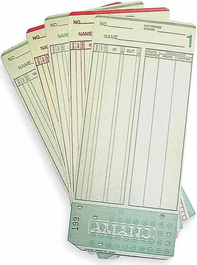 Main image of AMANO AMA099000 Time Card,7 1/4x3 1/4in,PK1000