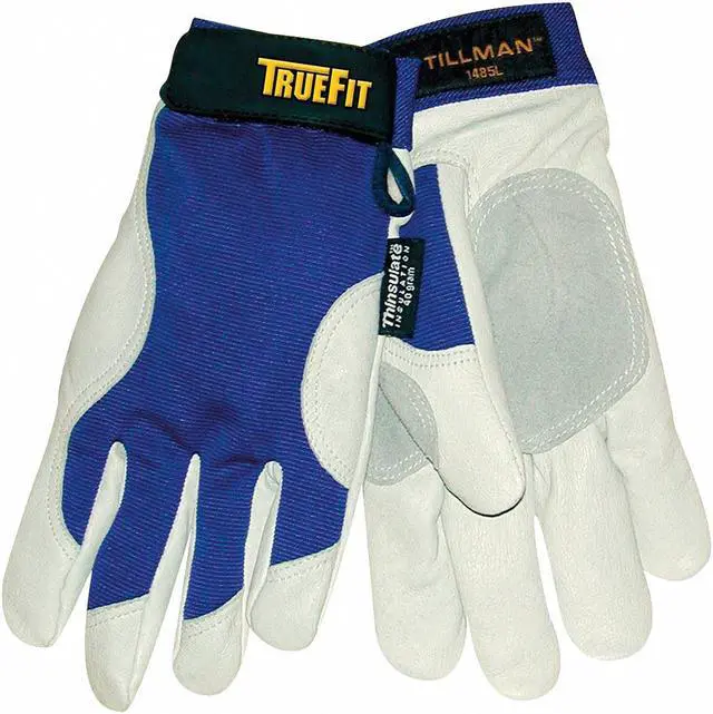 Alt view image 5 of 6 - Tillman 1485 True Fit Top Grain Pigskin Thinsulate Lined Work Gloves, Large