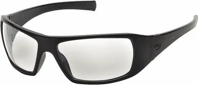 Alt view image 2 of 3 - PYRAMEX SB5610D Goliath Safety Glasses Black Frame And Clear Scratch-Resistant
