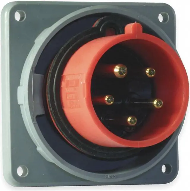 Alt view image 2 of 3 - HUBBELL WIRING DEVICE-KELLEMS HBL560B7W Watertight Pin & Sleeve Inlet, 60 A,