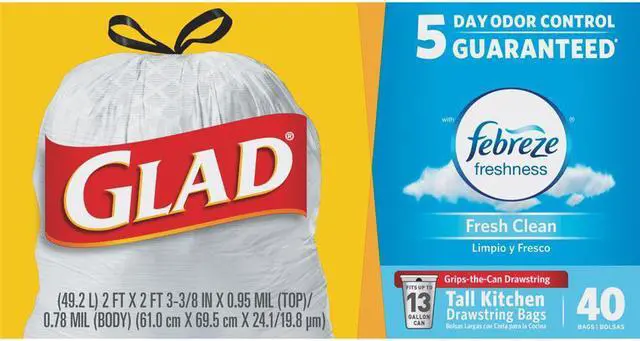 Main image of Glad Tall Kitchen Bag 40 BG/BX
