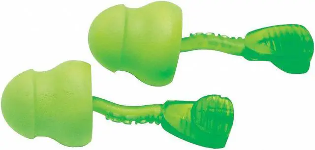 Alt view image 2 of 4 - Ear Plugs, NRR26, Uncorded, Green, PK 100