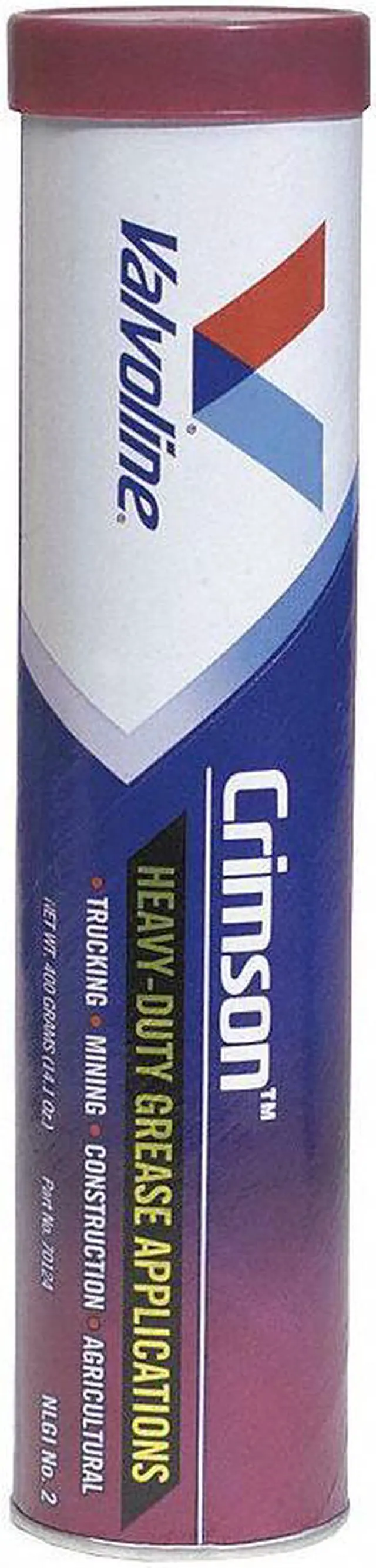 Alt view image 2 of 5 - Valvoline Extreme Pressure Tacky Grease, 14.1 oz., Cartridge, Red VV7012410