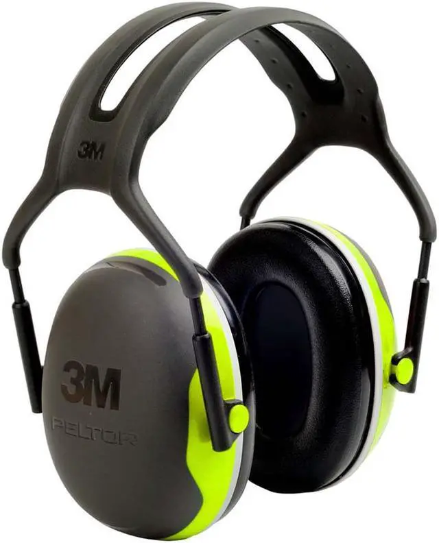 Alt view image 4 of 20 - 3M PELTOR X4 Earmuffs, 27 dB NRR, Fluorescent Yellow-Green X4A