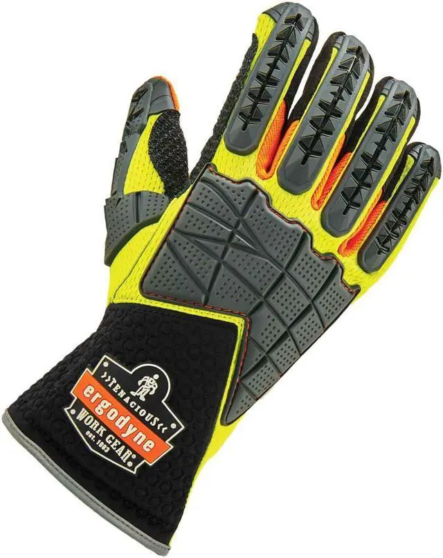 Main image of 925F(x) XL Lime Standard Dorsal Impact-Reducing Gloves
