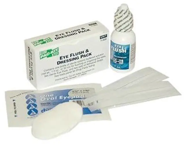 Alt view image 3 of 7 - First Aid Only 7009 Eyewash Set with Eyepads & Adhesive Strips