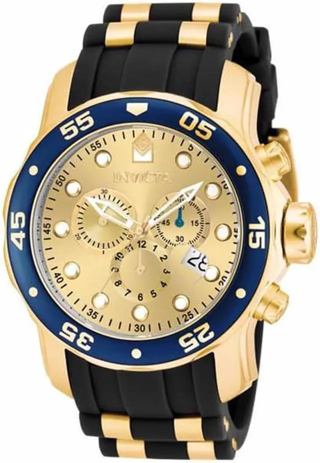 Alt view image 11 of 19 - Invicta  Pro Diver 17881  Stainless Steel, Polyurethane Chronograph  Watch