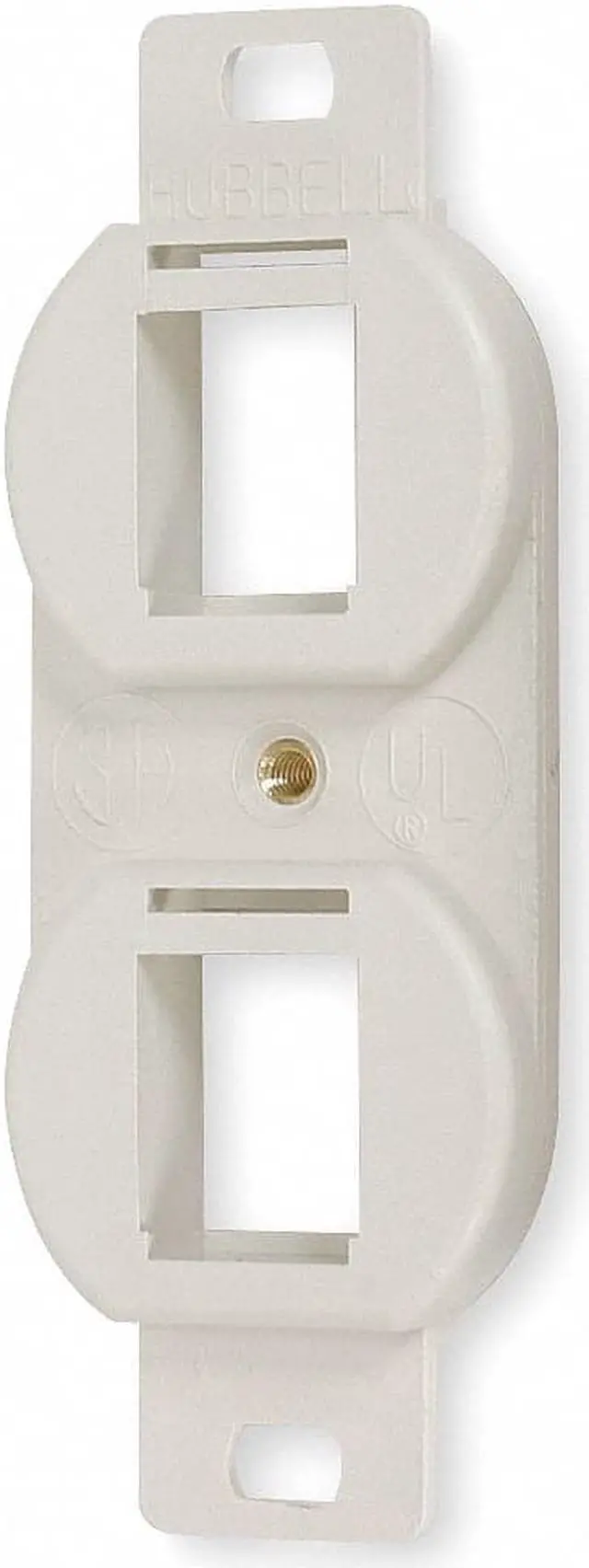 Main image of HUBBELL PREMISE WIRING BR106C Outlet Frame,2P,Flush Keystone Mounting