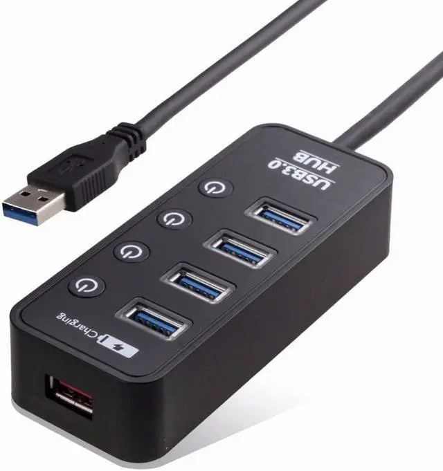 Main image of USB 3.0 HUB USB-A To 4 Port 3.0 With Smart Fast Charging LED ON/OFF Switch