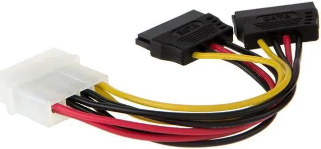 Alt view image 5 of 6 - Molex To SATA Power Y Splitter Dual Hard Drive Cable Adapterr 2 Way 4 Pin IDE Molex To 2x 15 Pin Power Adapter Cable