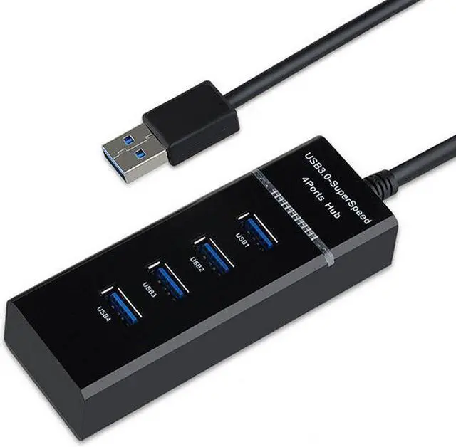 Alt view image 2 of 2 - 4 Ports USB 3.0 HUB with Power Charging and Switch Multiple USB Splitter Porta Panel USB3.0 USB3 USB-HUB Hab USB Adapter