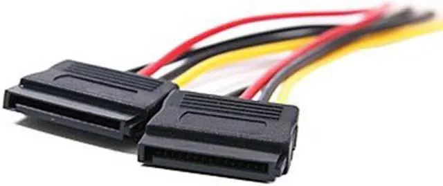 Alt view image 6 of 6 - Molex To SATA Power Y Splitter Dual Hard Drive Cable Adapterr 2 Way 4 Pin IDE Molex To 2x 15 Pin Power Adapter Cable