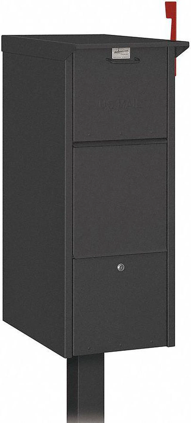 Alt view image 3 of 4 - Salsbury 4375BLK Series Mail Package Drop In Black