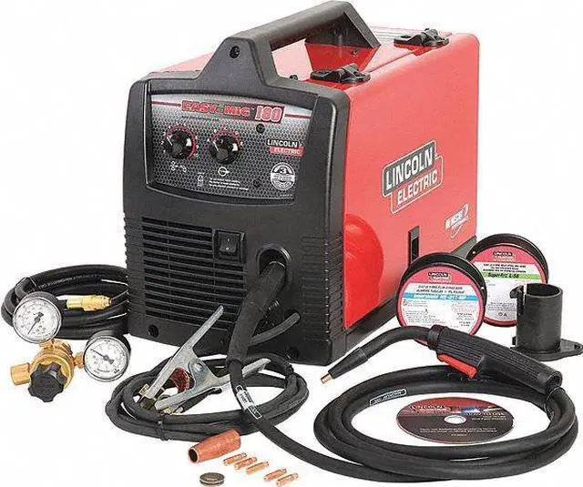 Alt view image 10 of 15 - LINCOLN ELECTRIC K2698-1 MIG Welder, Easy MIG 180, 1, 208/240V AC, 30 to 180A