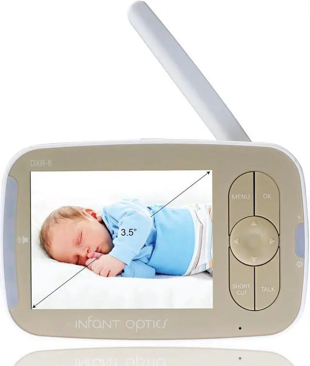 Alt view image 16 of 20 - Infant Optics DXR-8 Pan/Tilt/Zoom 3.5" Video Baby Monitor With Interchangeable Optical Lens