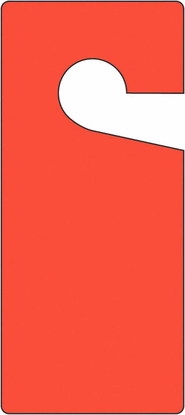Alt view image 2 of 3 - ACCUFORM TAD831 Tag, Blank, Plastic, 9 in H x 4 in W, Red, Rectangle, 10 PK