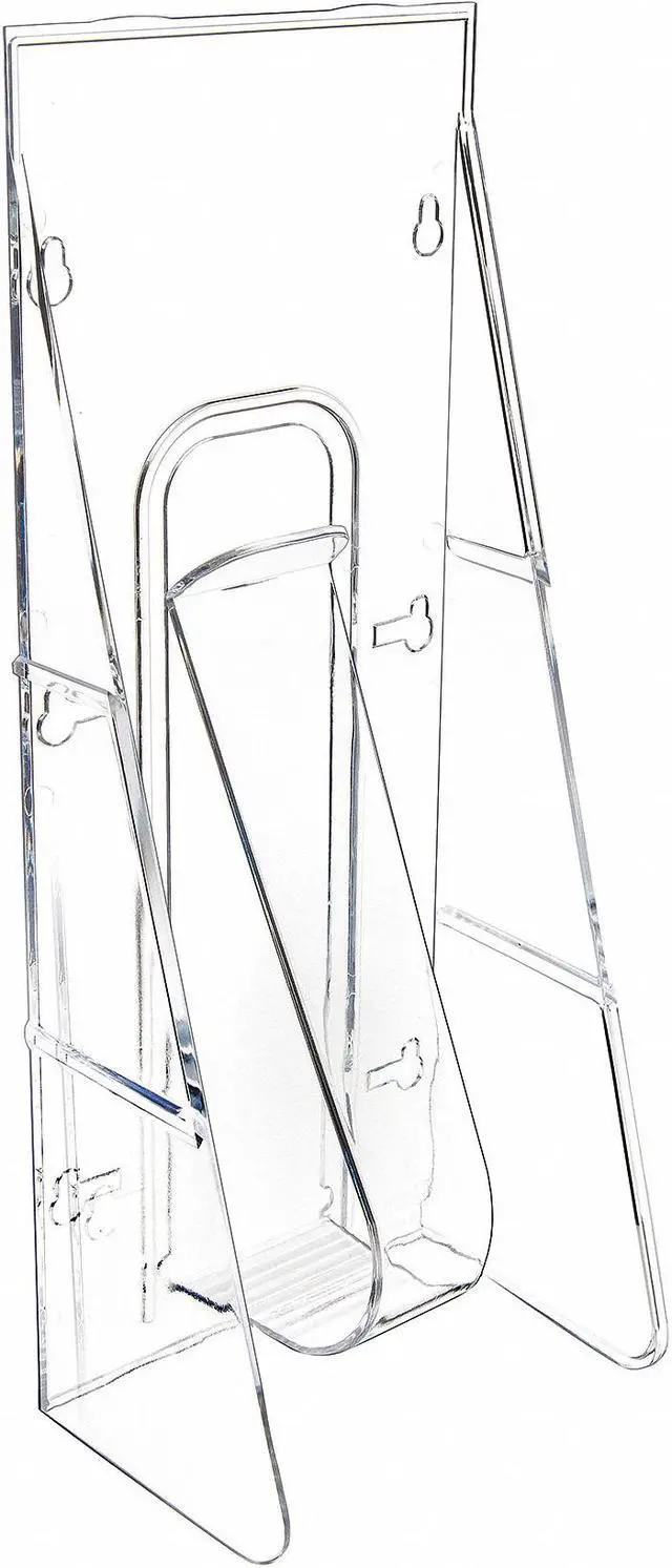 Alt view image 2 of 8 - DEFLECTO 55601GR Leaflet Holder,1 Compartment,Clear