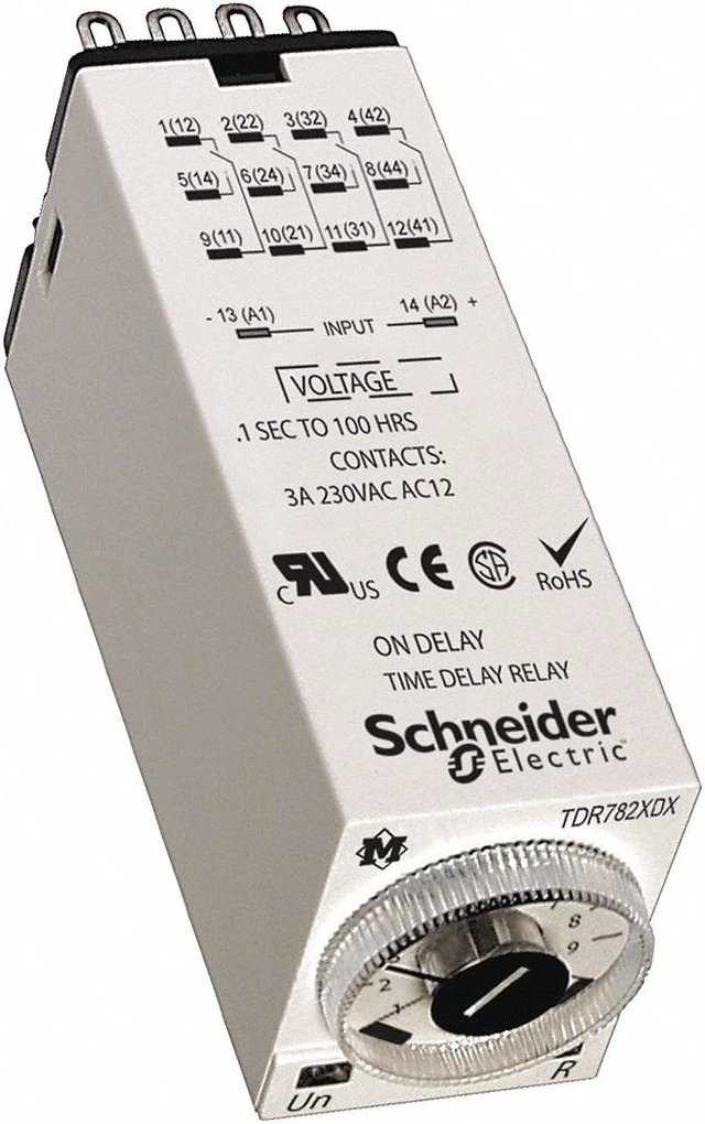 Relay, Time Delay, 4PDT, On Delay - Newegg.com