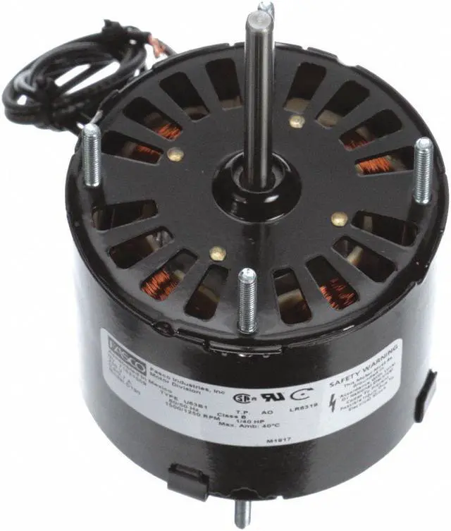 Alt view image 2 of 3 - FASCO D190 HVAC 3.3 In Motor,1/40 HP,230V,CW