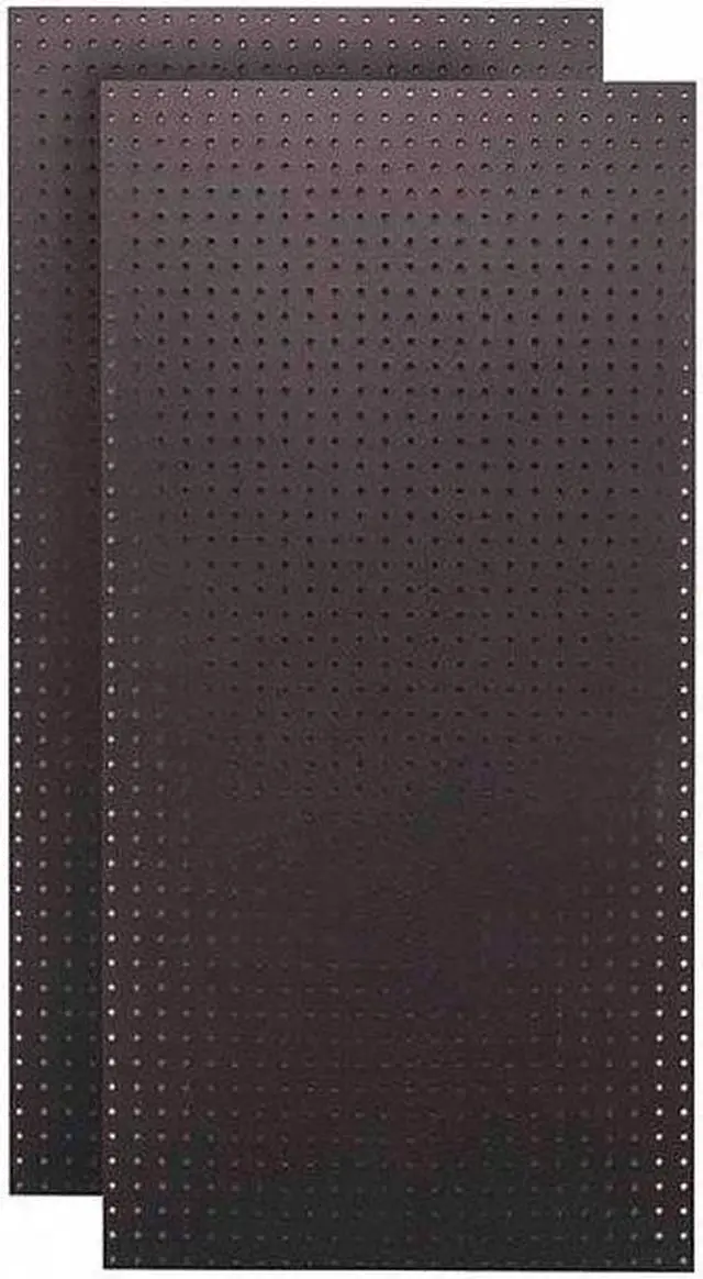 Alt view image 2 of 6 - Tempered Wood Pegboard TPB-2BKF 24-Inch W x 48-Inch H x 1/4-Inch D Custom Painted Heavy Duty Round Hole Pegboards Jet Black