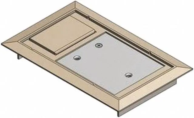 Alt view image 2 of 4 - STEEL CITY 664-CST-SW-BGE Floor Box Cover,8-1/8 in.,Beige