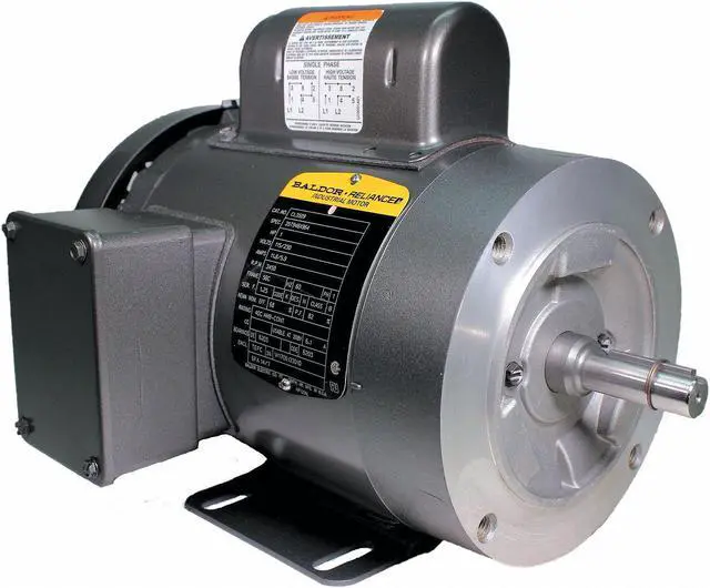 Alt view image 2 of 3 - BALDOR-RELIANCE CL3509 Motor,1 HP,3450 RPM,115/230V,56C,TEFC