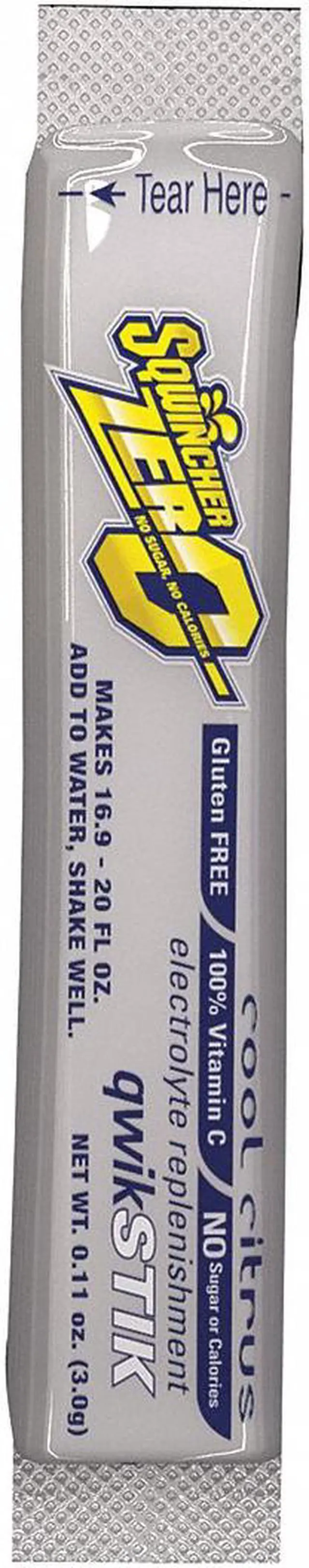 Alt view image 2 of 4 - Qwik Stik(TM) Sugar Free Drink Mix Powder 0.11 oz., Cool Citrus, Pk50 SQWINCHER 060109-CC