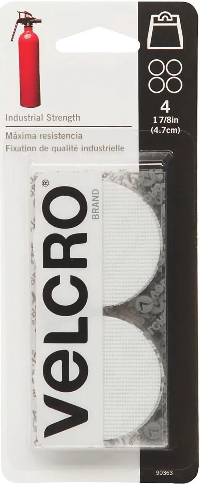 Main image of VELCRO(R) brand Industrial Strength Coins 1-7/8" 4/Pkg-White
