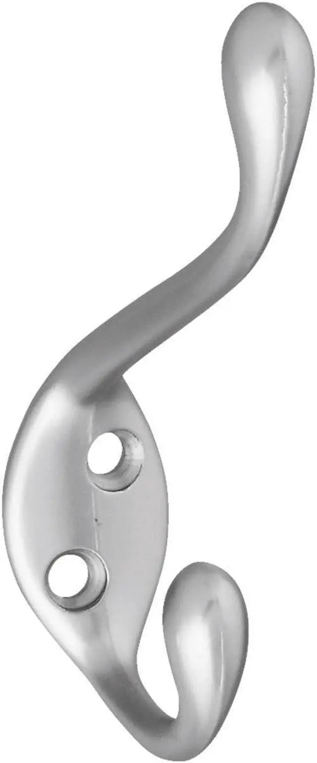 Main image of V167 Satin Chrome Heavy Duty Garment Hooks National Coat Hook N273-508