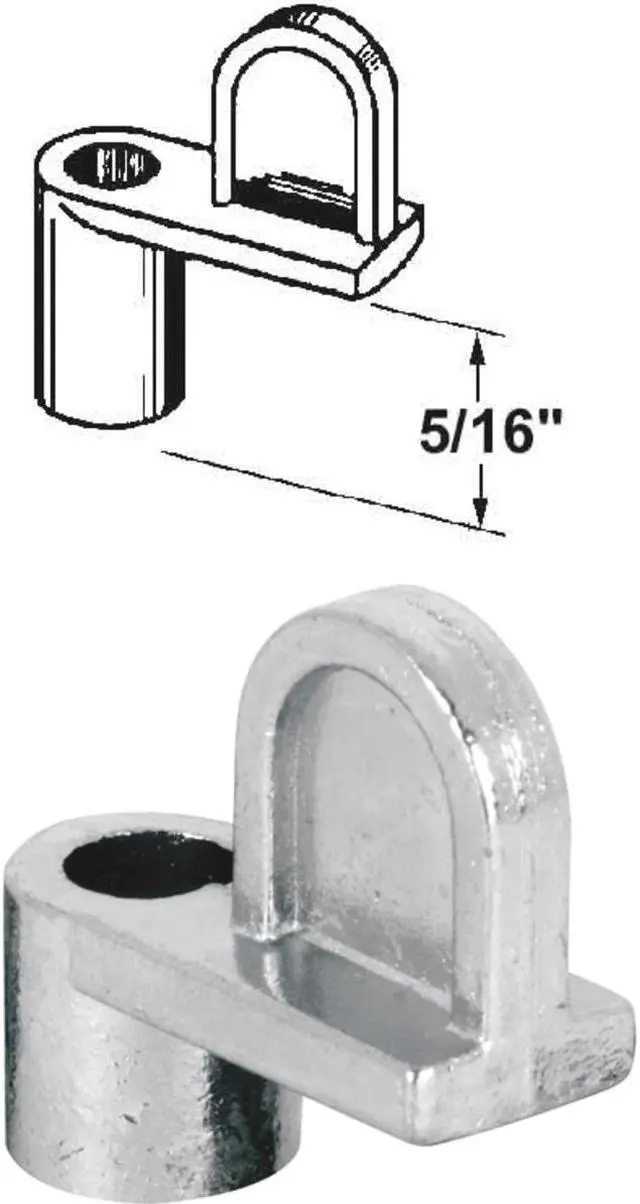 Main image of Prime Line, PL 7735, 12 Pack, 5/16", Mill Finish, Die Cast Screen Clips