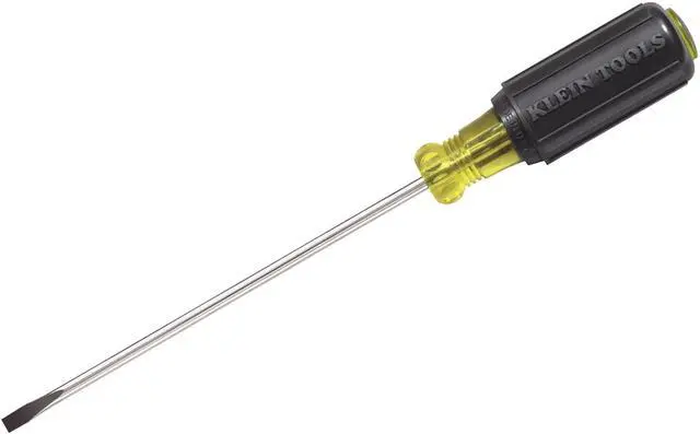 Alt view image 2 of 11 - KLEIN TOOLS 601-8 Screwdriver Slotted 3/16" 8 in Round