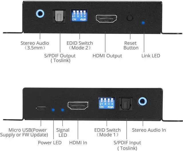 Alt view image 7 of 14 - Siig Hdmi 2.0 Audio Extractor/Embedder