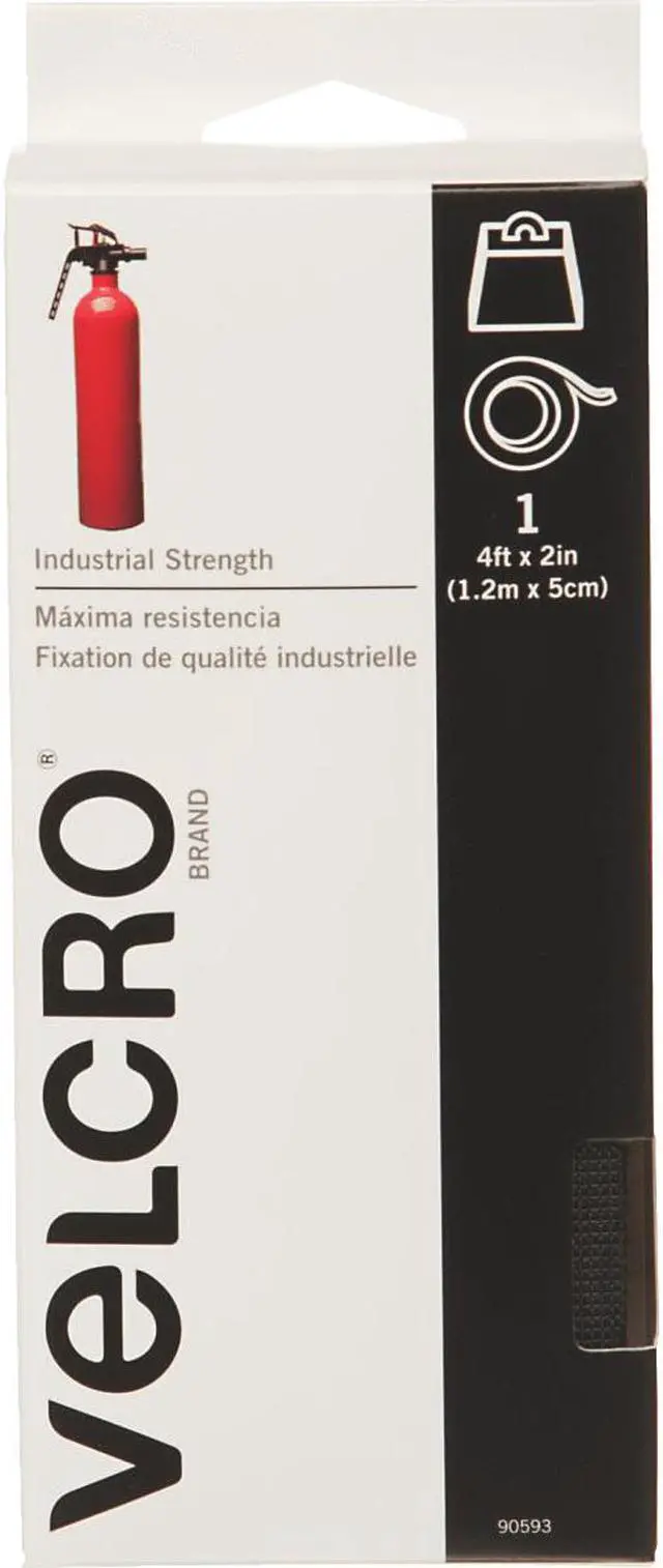 Alt view image 6 of 11 - VELCRO(R) brand Industrial Strength Tape 2"X4'-Black