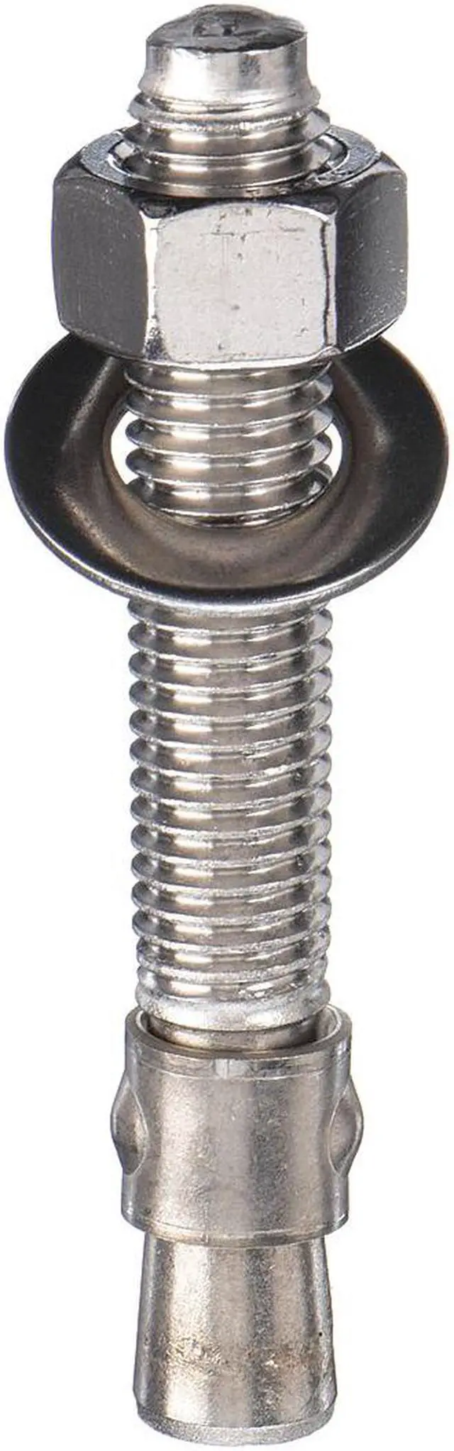 Main image of RED HEAD WW-10060 Trubolt Wedge Anchor, 1" Dia., 6" L, 18-8 Stainless Steel