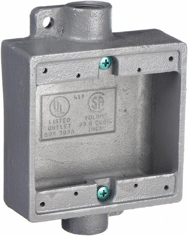 Main image of HUBBELL KILLARK 2FSC-2M Weatherproof Electrical Box, 32 cu in, FSC Box Type, 2
