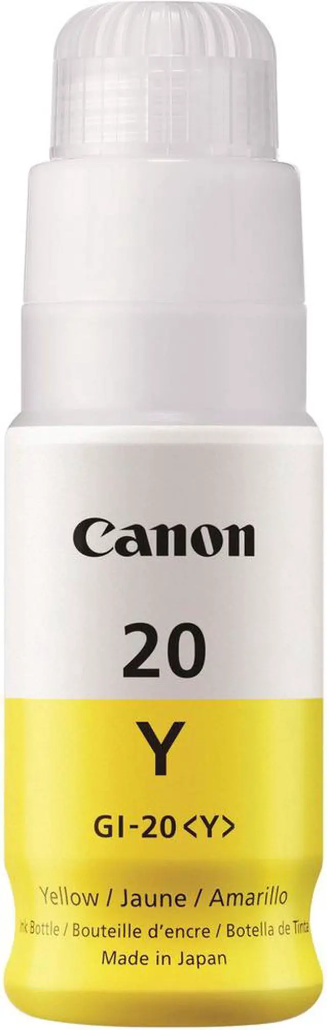 Alt view image 3 of 12 - Canon Canon GI-20 MegaTank Ink - Inkjet - Yellow - 1 Each