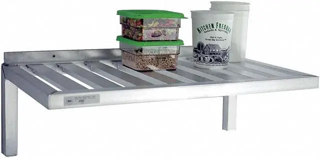 Alt view image 2 of 2 - NEW AGE INDUSTRIAL 1123 Aluminum Wall Shelf, 20"D x 60"W x 13-1/2"H, Silver