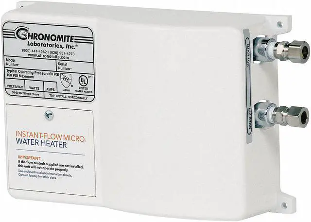 Main image of Chronomite Labs Electric Tankless Water Heater,6240W,30A  M30L/208HTR 104F-I
