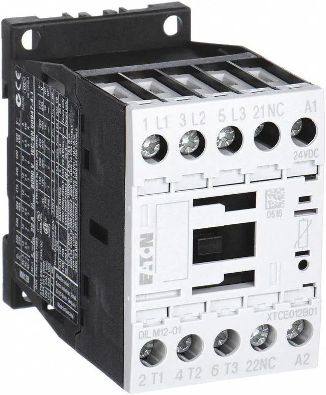 Alt view image 2 of 3 - IEC Contactor, 24VDC, 12A, Open, 3P