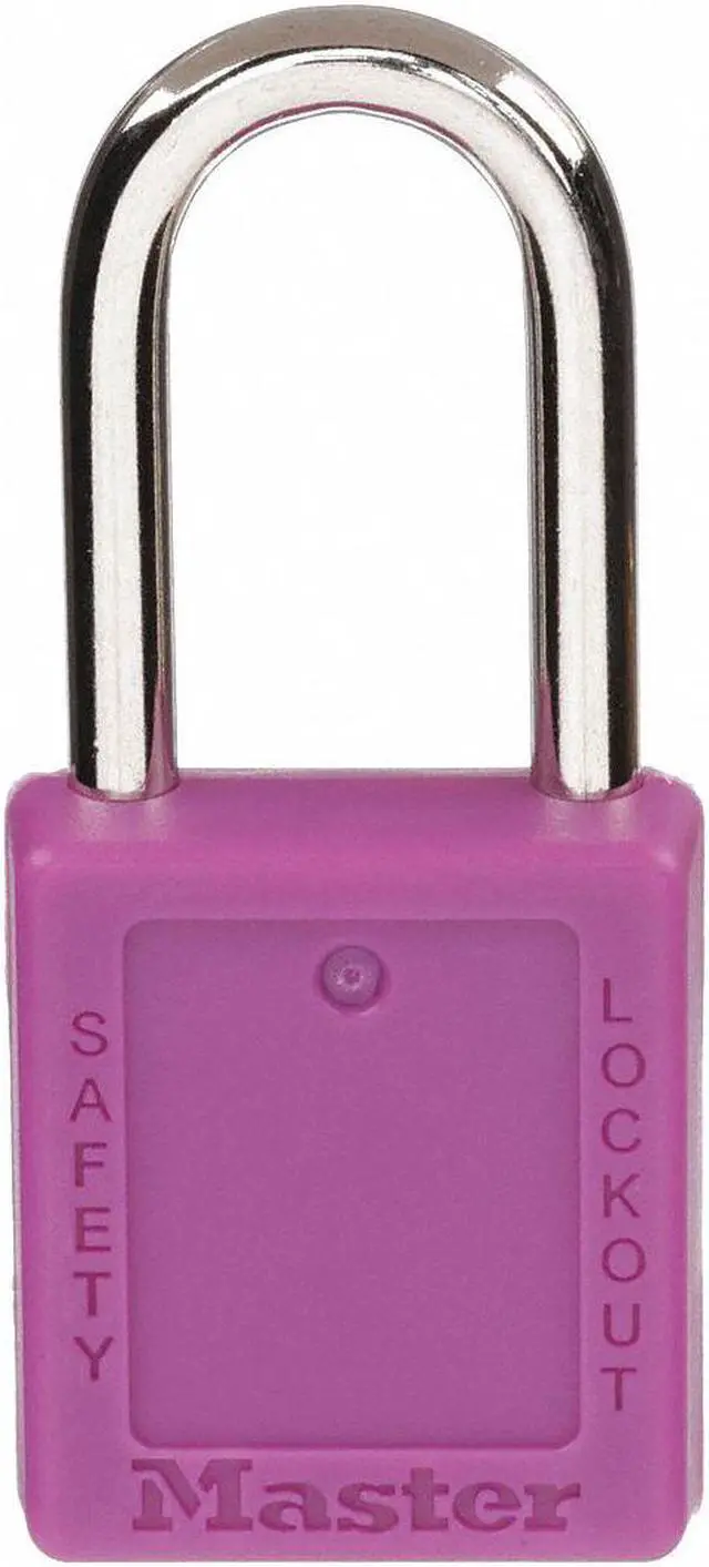 Main image of Lockout Padlock,KD,Purple,1-3/4"H,PK6 MASTER LOCK 410S6PRP