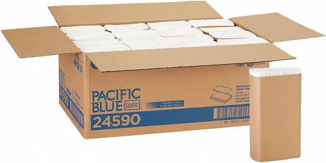 Alt view image 3 of 11 - GEORGIA-PACIFIC 24590 Envision White Paper Towels, Multifold,  16 Pack, 250