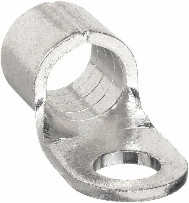 Main image of BURNDY YAD4CM20E34 One-Hole Compression Lug, 4 AWG Max, 3/4 in Stud, Long