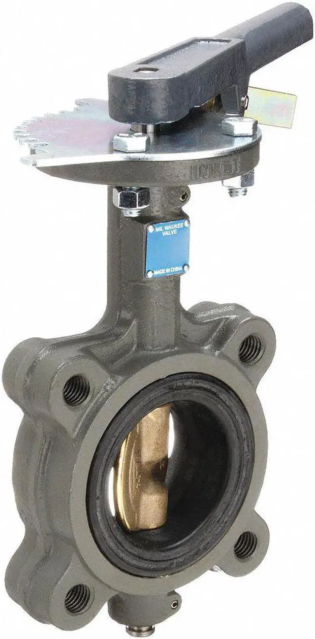 Alt view image 2 of 4 - MILWAUKEE VALVE CL223E 2 Butterfly Valve,Lug,2 In,CI,EPDM Liner